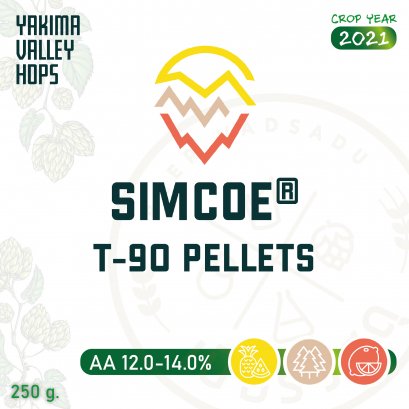 ฮอปทำเบียร์ Simcoe Hops  250 กรัม