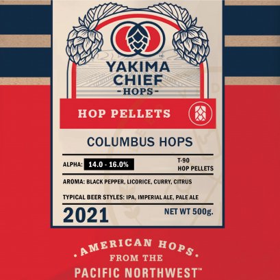 ฮอปทำเบียร์ Columbus Hops 500 กรัม (2021)