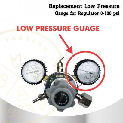 Replacement Low Pressure Gauge for Regulator 0-100psi