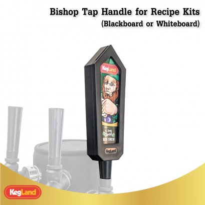 Bishop Tap Handle for Recipe Kits (Blackboard or Whiteboard)