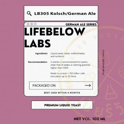 LB305 Kolsch/German Ale (Life Below)