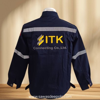 เสื้อช็อปผ้าเวสปอยท์ ติดแถบสะท้อนแสง ทนความร้อน และกันสะเก็ดไฟ เย็บตะเข็บ 2 ชั้น ผ้าหนาแต่ระบายอากาศได้ดีไม่ร้อน สนใจสอบถามเพิ่มเติม   http://line.me/ti/p/~sawasdeepolo  www.sawasdeepolo.com ️ 0842254054