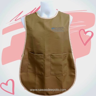 ผ้ากันเปื้อนปักโลโก้ เพิ่มความเป็นมืออาชีพให้กับร้านค้า งานบริการ และงานอุตสาหกรรม ผ้ากันเปื้อนเต็มตัวสั่งตัด ขนาดมาตรฐาน สีพื้น เนื้อหนา อยู่ทรง ทนต่อการใช้งาน สายปรับขนาดได้ กระเป๋าหน้าขนาดใหญ่ 2 ข้าง สนใจสอบถามเพิ่มเติม  http://line.me/ti/p/~sawasdeepo