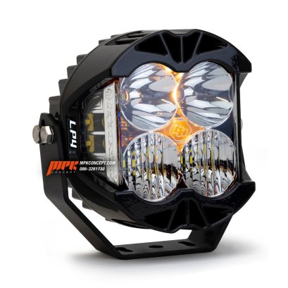 BAJA_DESIGNS_LP4_Pro_LED_Auxiliary_Light_Pod_Universal_Clear_White_Driving_Combo_Harley_ไฟหน้าขาว