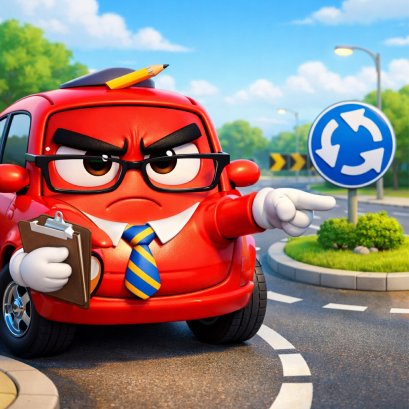 4 ขั้นตอนขับรถเข้า-ออกวงเวียน