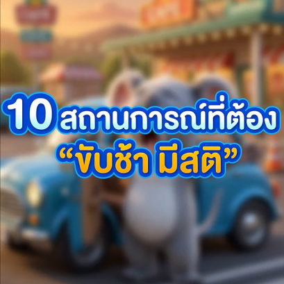10 สถานการณ์ที่ต้อง ขับช้า มีสติ เพื่อความปลอดภัยของทุกคนบนถนน