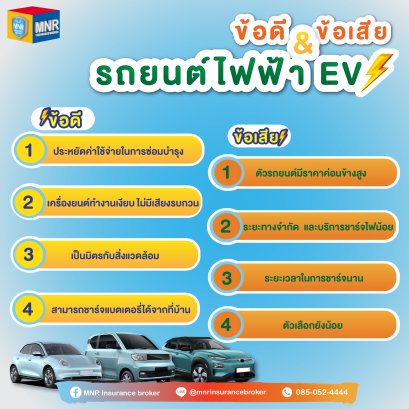 รถยนต์ไฟฟ้าดีอย่างไร มีข้อดี ข้อเสียอะไรบ้าง?