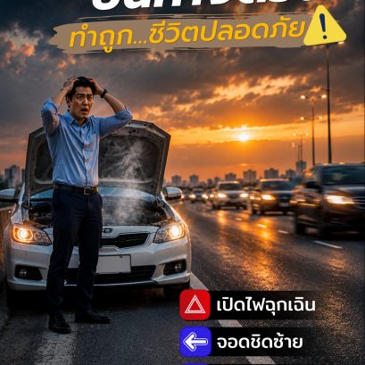 รถเสีย บนทางด่วน ทำถูก..ชีวิตปลอดภัย