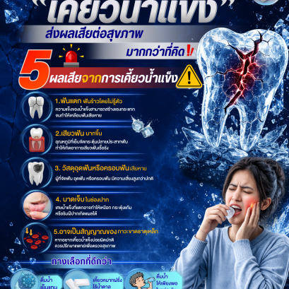 ชอบ"เคี้ยวน้ำแข็ง" ส่งผลเสียต่อสุขภาพมากกว่าที่คิด