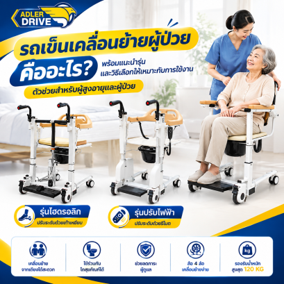 รถเข็นเคลื่อนย้ายผู้ป่วย คืออะไร? รู้จักตัวช่วยสำหรับการย้ายผู้ป่วยและผู้สูงอายุ พร้อมวิธีเลือกรุ่นที่เหมาะกับการใช้งาน