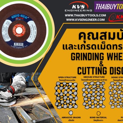 คุณสมบัติและเกรดเม็ดทรายของแผ่นตัด,แผ่นเจียรที่ช่างทุกคนควรรู้