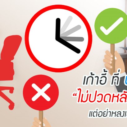 เก้าอี้ ที่นั่งแล้ว "ไม่ปวดหลัง" มีจริง !!! 