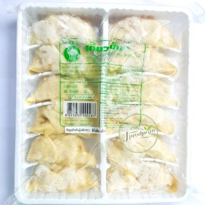 เกี๊ยวซ่าเจ 12 ชิ้น พร้อมน้ำจิ้ม YT อาหารเจ อาหารมังสวิรัติ