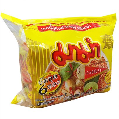 มาม่าเจ รสต้มยำเจ จัดชุด 6 ซอง
