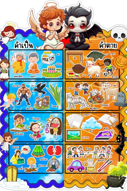 สื่อติดแปะ คำเป็น คำตาย /วรา