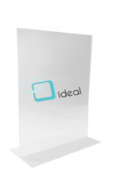 ป้ายตั้งโต๊ะอะคริลิค ID-114 ขนาด A4 แนวตั้ง