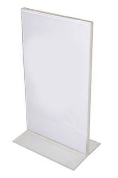 ป้ายตั้งโต๊ะอะคริลิค ID-116 ขนาด 4*6 แนวตั้ง