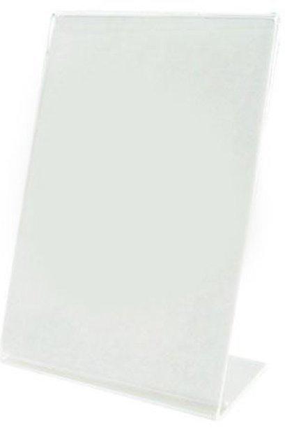 ป้ายตั้งโต๊ะอะคริลิค ID-117 ขนาด 4*5 แนวตั้ง