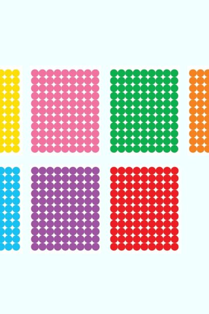 สติ๊กเกอร์คัดกรอง ขนาด 17 mm คละสี