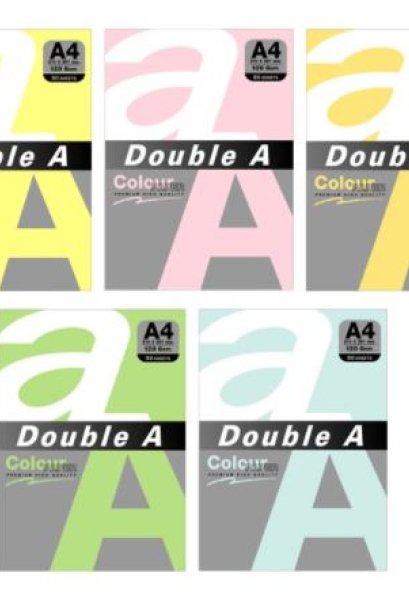 กระดาษการ์ดสี Double A 80g 25 แผ่น คละสี