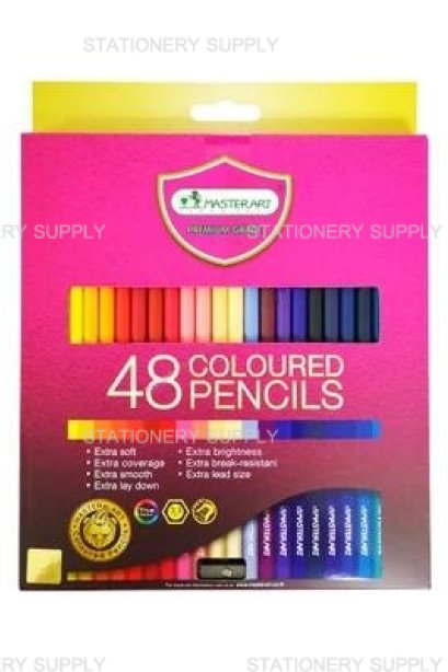 สีไม้ มาสเตอร์อาร์ต 48  สี แท่งยาว