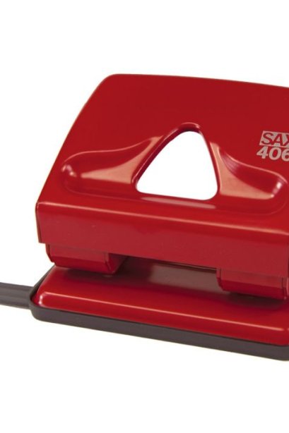 เครื่องเจาะกระดาษ SAX 406 Red