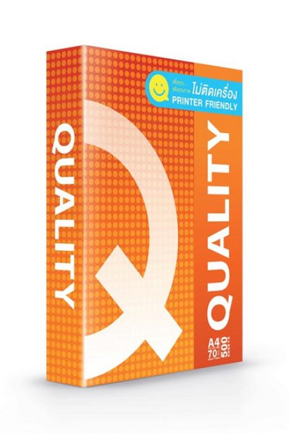 กระดาษ QUALITY 70 g A4 500 แผ่น ส้ม
