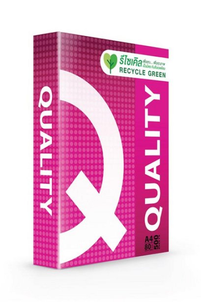 กระดาษ QUALITY 80 g A4 500 แผ่น ชมพู