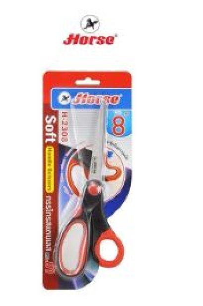 กรรไกร ตราม้า H-2308 ขนาด 8 นิ้ว