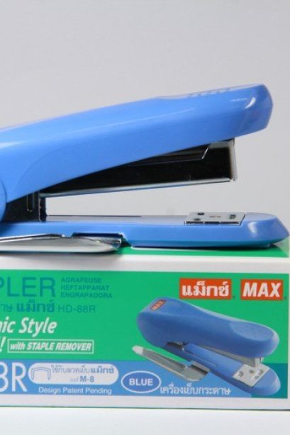 เครื่องเย็บกระดาษ MAX รุ่นใหม่ HD-88R น้ำเงิน