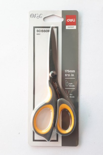 กรรไกร Deli No.6027 ขนาด 6 4/5 นิ้ว