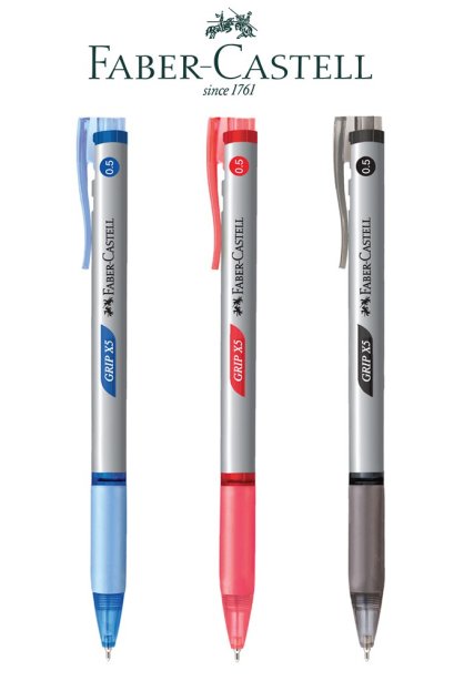 ปากกา Faber-Castell Grip X5 สีน้ำเงิน