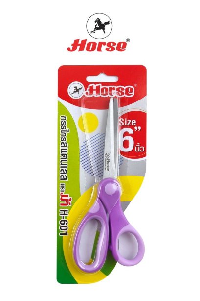 กรรไกร ตราม้า H-601 ขนาด 6 นิ้ว