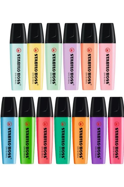 ปากกาเน้นข้อความ สตาบิโล No.70/144 สีเหลืองนวล
