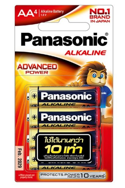 ถ่าน Panasonic AA 4 ก้อน