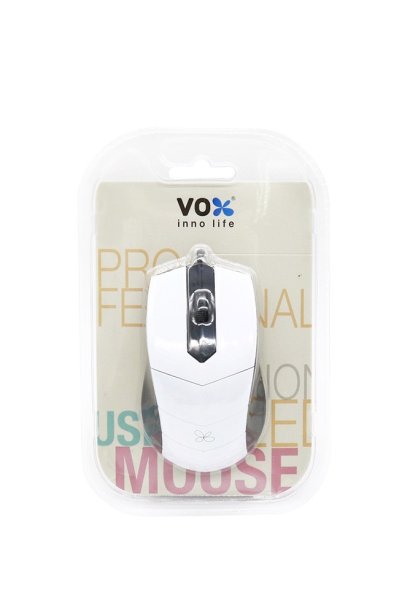 เมาส์มีสาย รุ่น M10 สีขาว Vox