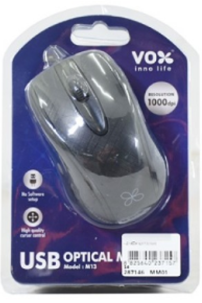 เมาส์มีสาย สีดำ รุ่น M13 Vox
