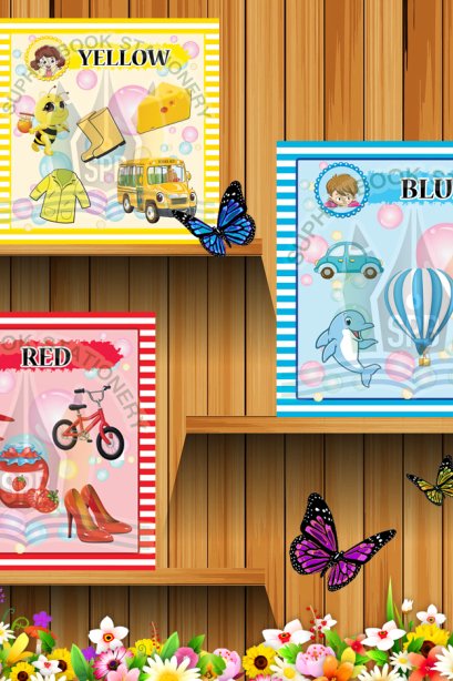 สื่อการเรียนการสอนลองโฟม ชุด บัตรคำ Color/วรา