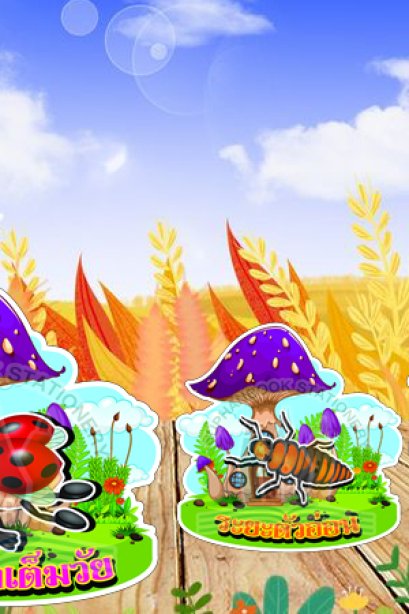 สื่อการเรียนการสอนลองโฟม ชุด วงจรชีวิต แมลงเต่าทอง/วรา