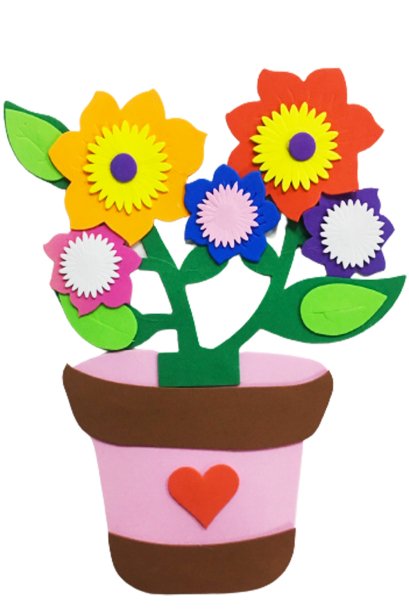 โฟมประดิษฐ์ กระถางดอกไม้