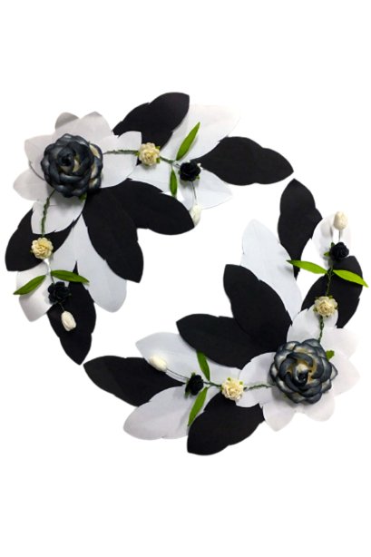 มุมดอกไม้ ขาว-ดำ