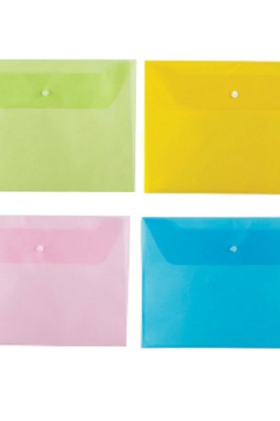 แฟ้มกระดุมตาต้า F4 คละใส