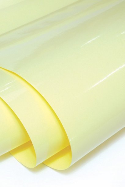 กระดาษสติ๊กเกอร์ใสหลังเหลือง แผ่นใหญ่ /แผ่น