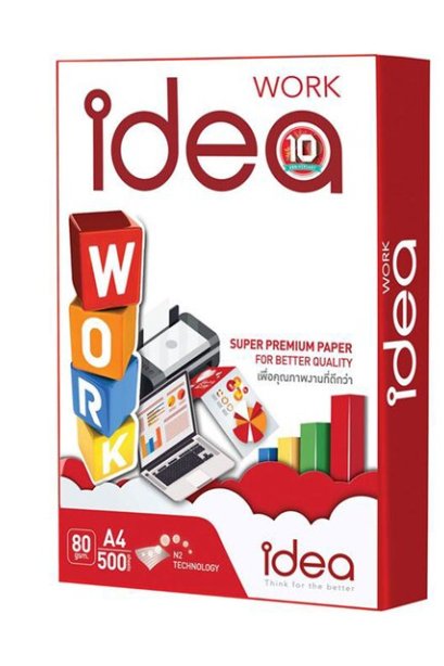 กระดาษ Idea Work 80G A4 500 แผ่น
