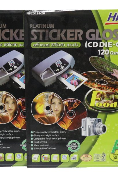Sticker Glossy Hi-jet 120 gsm.A4