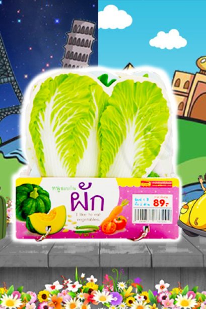 การ์ดหนูชอบกินผัก Flash card