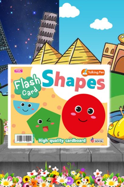 Flash card shapes talking pen