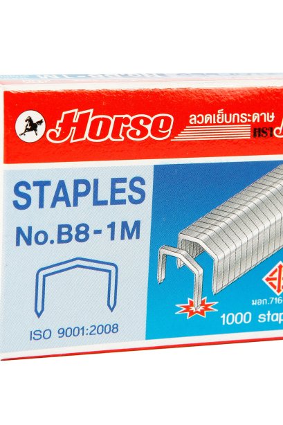 ลวดเย็บกระดาษ Horse No.B8-1M/กล่อง