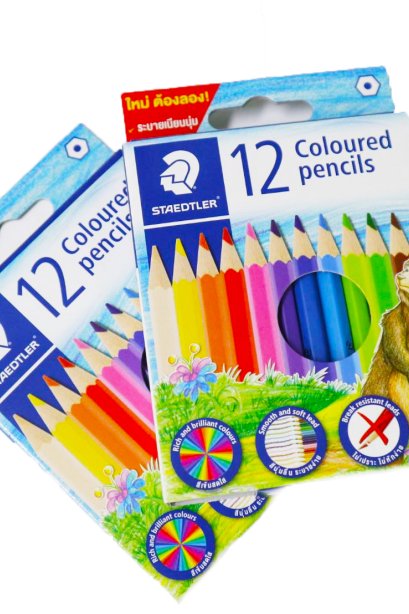 Staedtler 12 coloured pencils free กบ