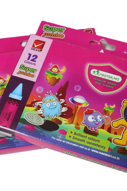Masterart super jumbo 12 colors สีเทียน